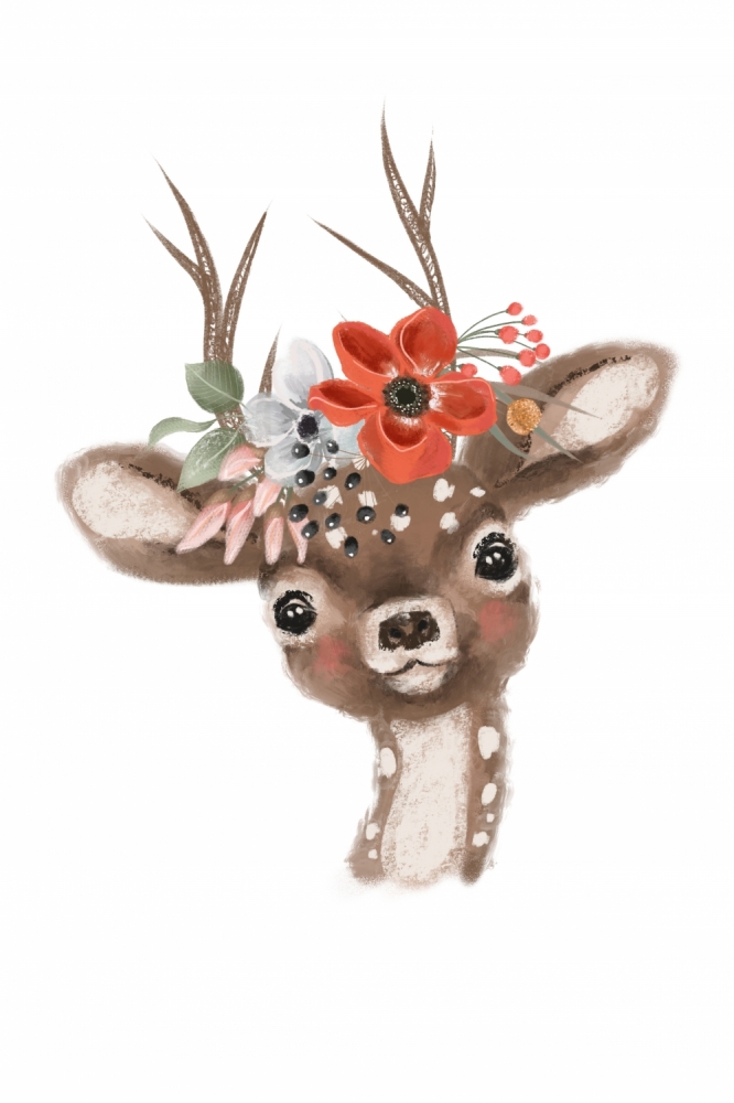Постер "Baby deer" от Интернет магазина Милота