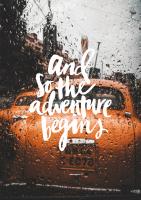 Постер "And so adventure begins" (с фоном)