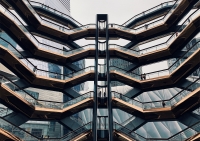 Постер "Hudson Yards in New York" Черный, Белый, Дерево A4 [21×30] , A3 [30x40], A2 [40x60], A1 [60x80]