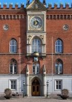 Постер "Odense City Hall" Черный, Белый, Дерево A4 [21×30] , A3 [30x40], A2 [40x60]