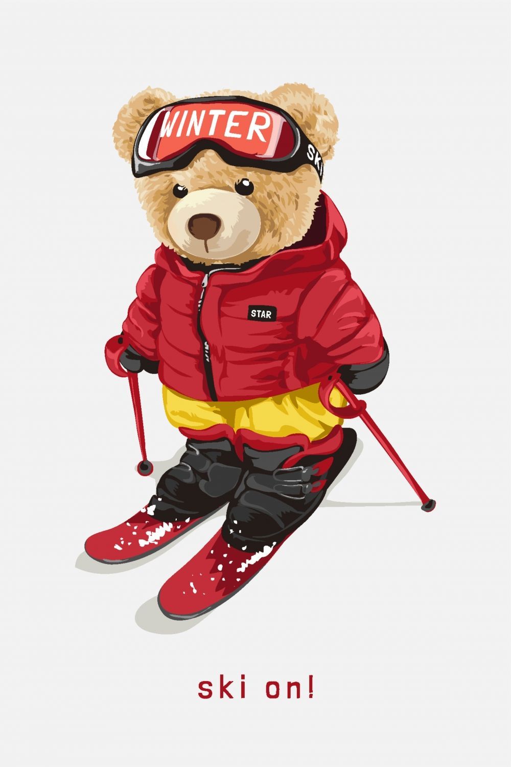 Постер "Ski On" от Интернет магазина Милота
