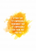 Постер "Its impossible"