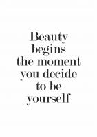 Постер "Beauty begins"