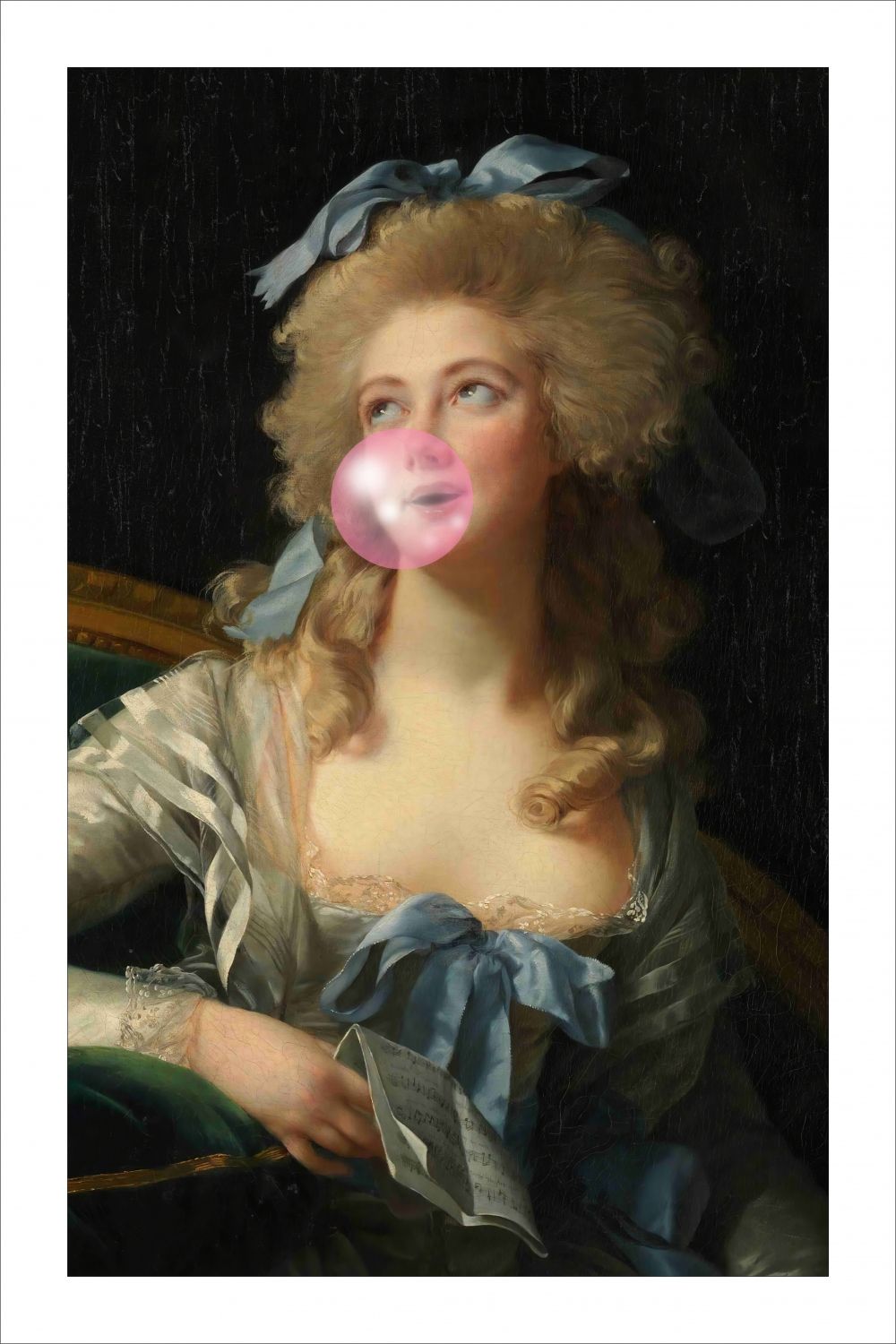 Постер "Portrait of Madame Grand" Черный, Белый, Дерево A4 [21×30] , A3 [30x40], A2 [40x60]