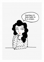Постер "To be a woman"