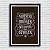 Постер "Morning has broken (brown)"
