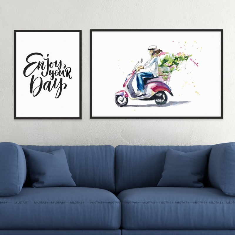 Набор постеров "Enjoy your day"
