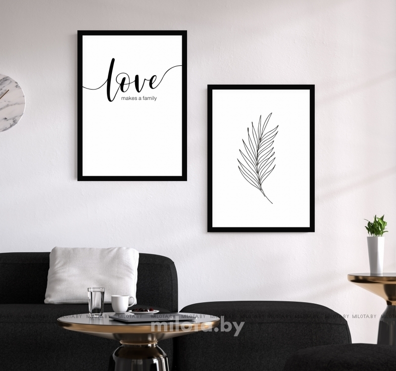 Набор постеров "Love makes a family"
