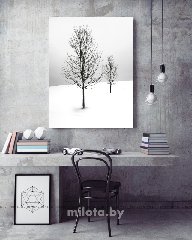 Постер "Winter tree" Без рамки, Рамка A4 c небьющимся стеклом, Рамка A3 c небьющимся стеклом, Рамка A2 c небьющимся стеклом, Рамка A1 c небьющимся стеклом 