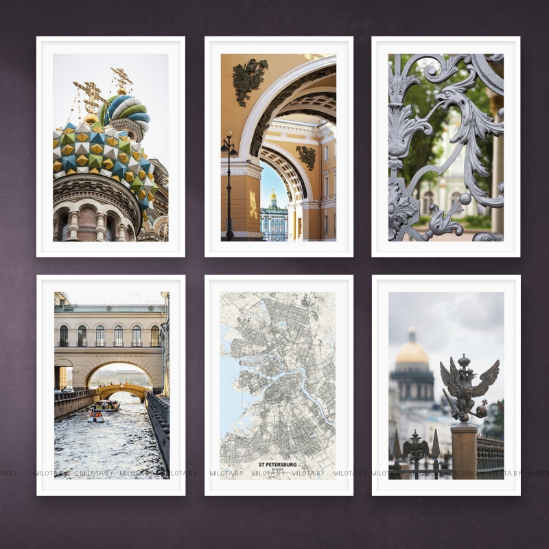 Набор постеров "Ленинград, Петербург, Петроградище"