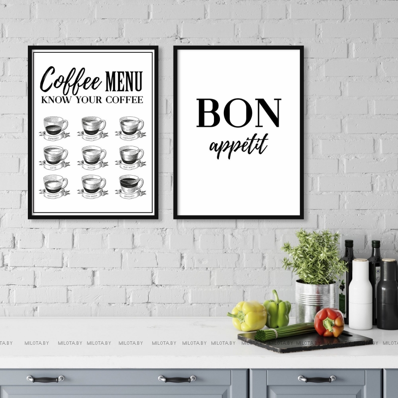Набор постеров "Coffee Menu"