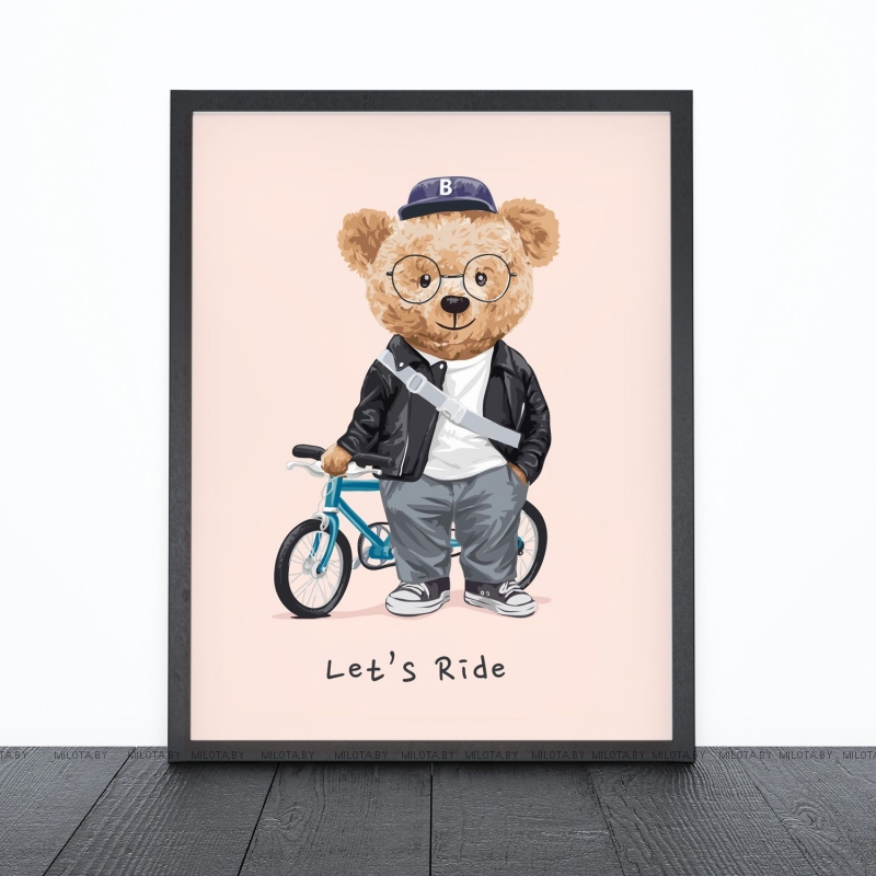 Постер "Lets ride" от Интернет магазина Милота