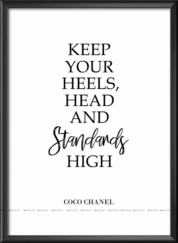 Набор постеров "Keep your heels high"