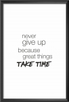 Набор постеров "Great things take time"