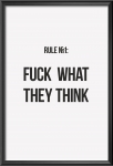 Набор постеров "Fuck what they think"
