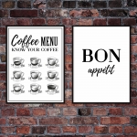 Набор постеров "Coffee Menu"