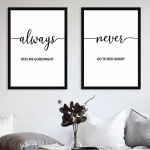 Набор постеров "Always - Never"