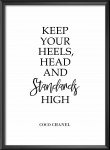 Набор постеров "Keep your heels high"