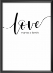 Набор постеров "Love makes a family"
