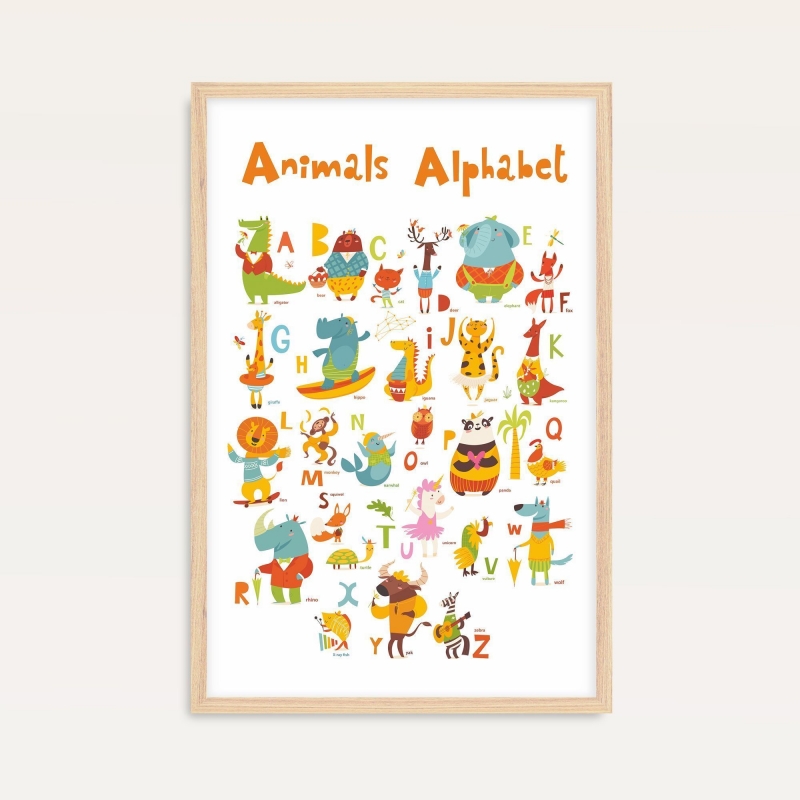 Постер "Animals Alphabet" от Интернет магазина Милота