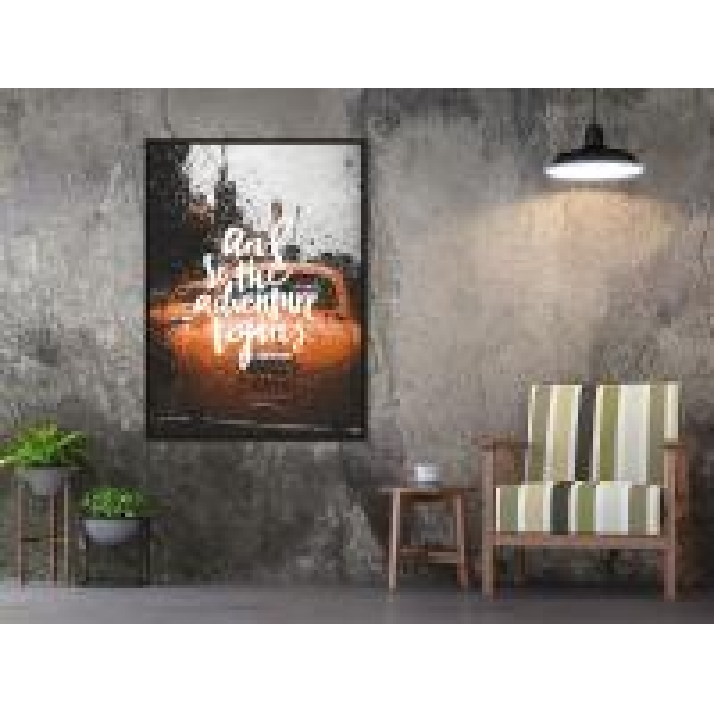 Постер "And so adventure begins" (с фоном)